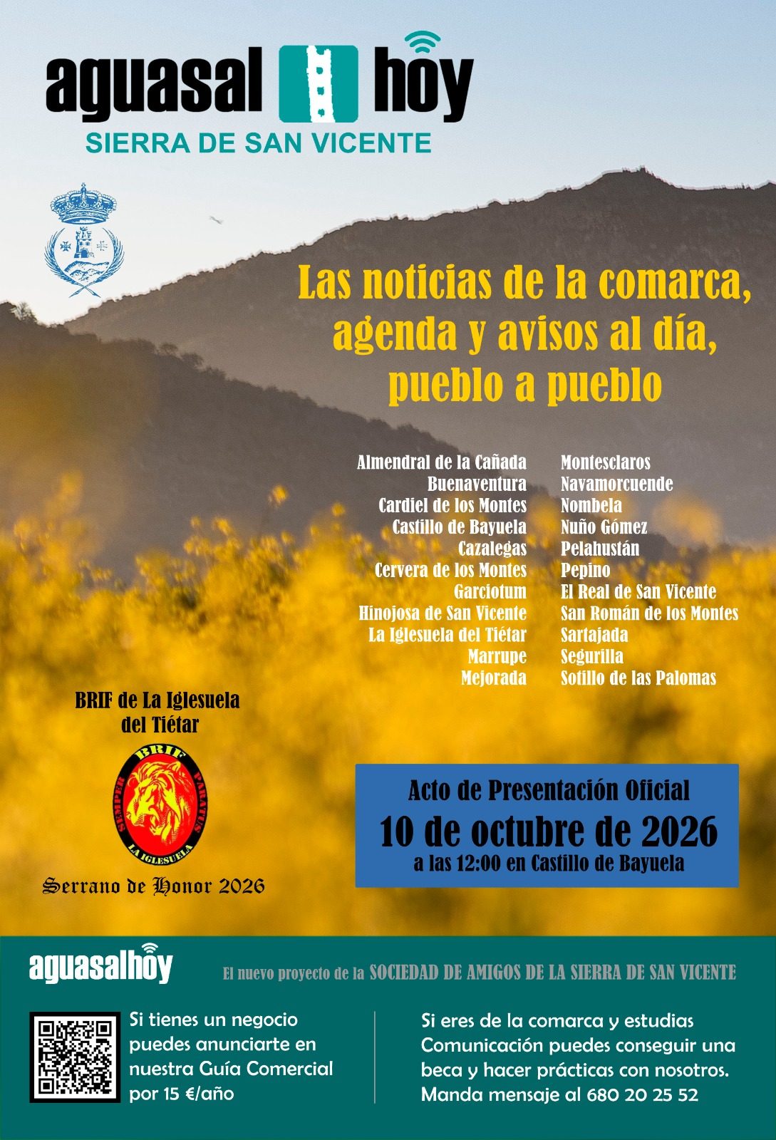 Presentación de «Aguasal Hoy», el nuevo medio de la Sierra de San Vicente