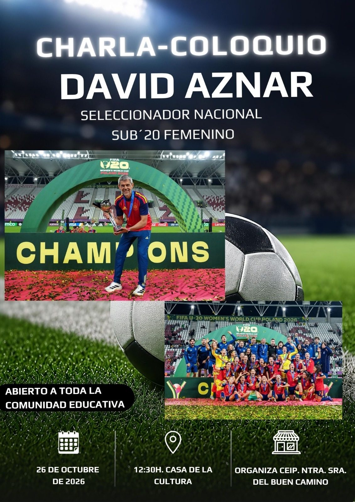 Charla-coloquio con David Aznar, seleccionador nacional sub-20 femenino
